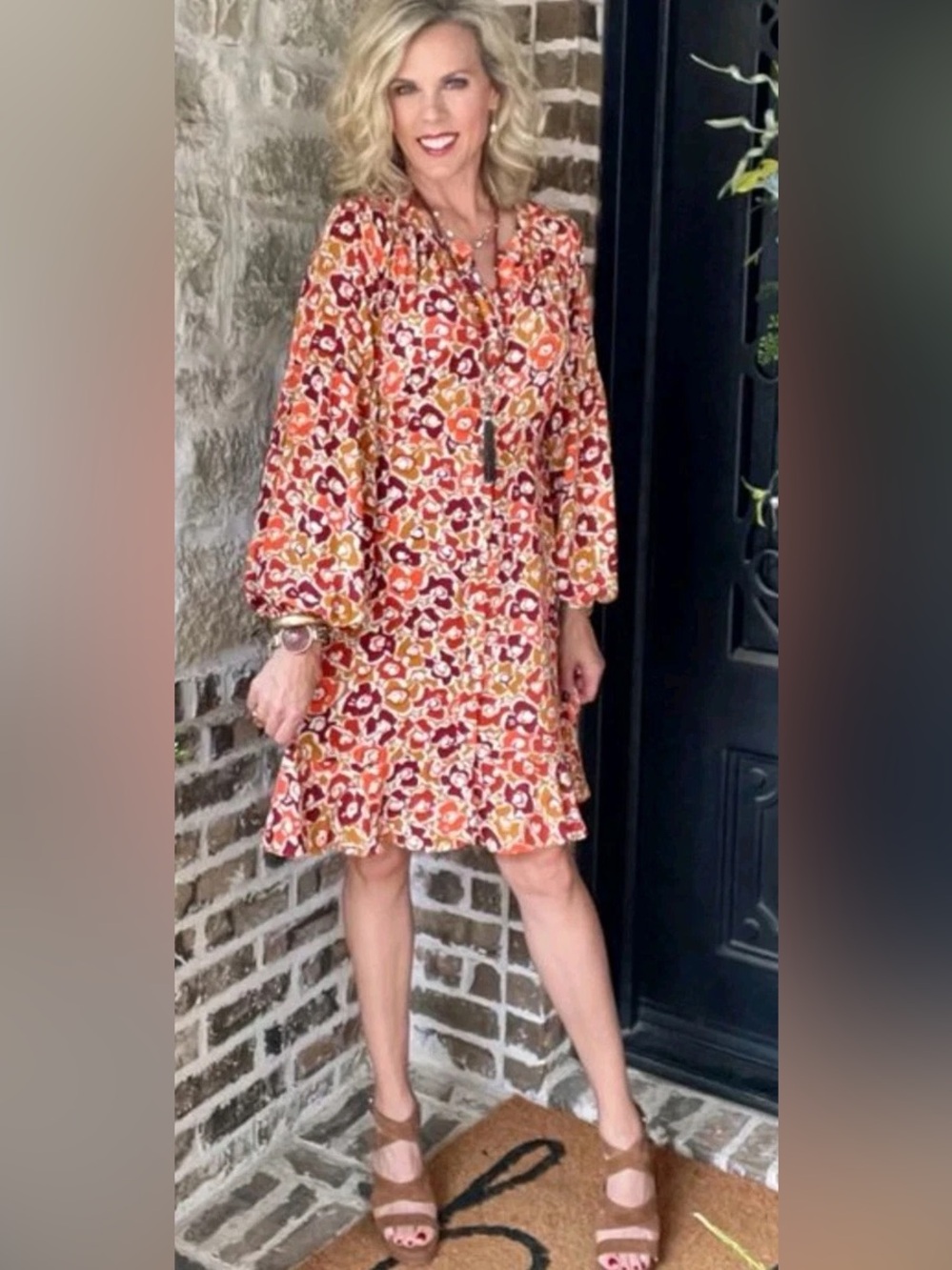CAbi DayDream Floral Dress Size Medium